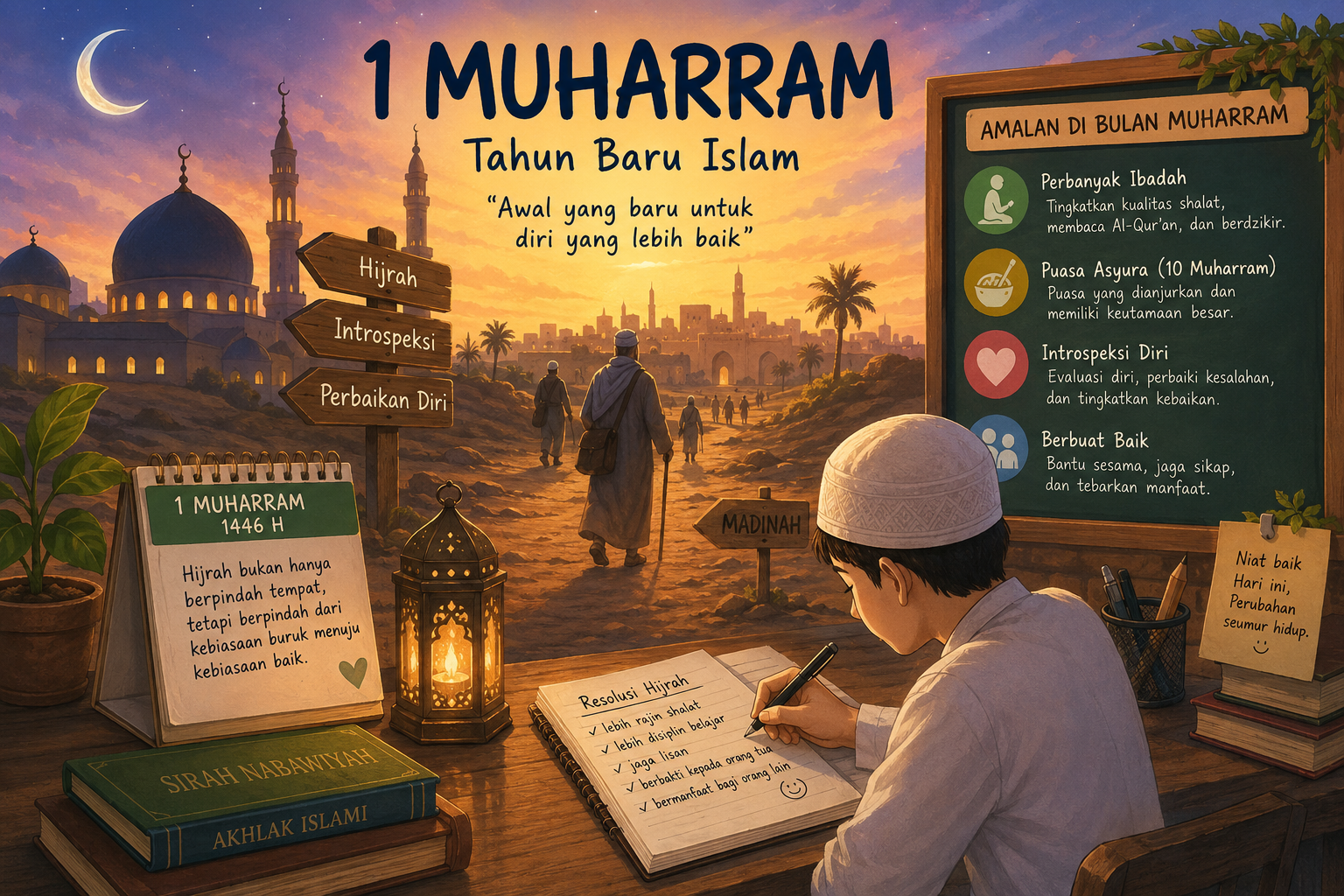 You are currently viewing 1 Muharram: Tahun Baru Islam yang Menyimpan Makna Mendalam dan Jarang Diketahui