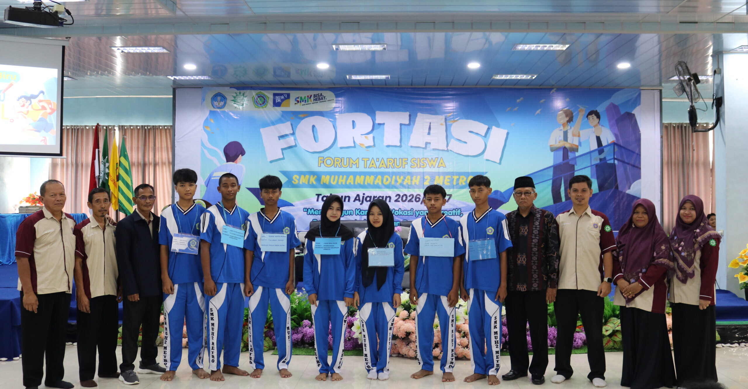 You are currently viewing Sambut Peserta Didik Baru, SMK Muhammadiyah 2 Metro Sukses Gelar Fortasi 2026