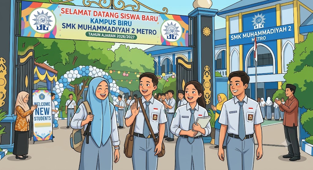 You are currently viewing Selamat Datang Generasi Hebat! Saatnya Ukir Prestasi di SMK Muhammadiyah 2 Metro