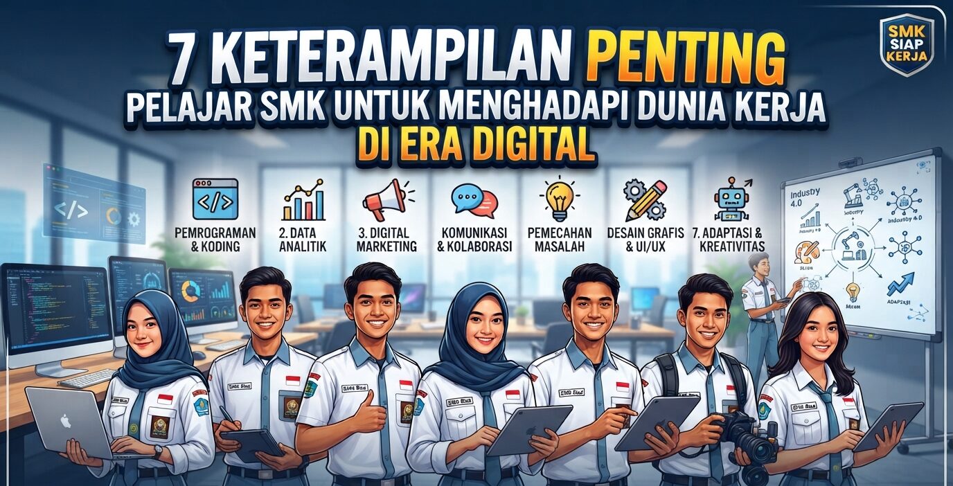 You are currently viewing 7 Keterampilan Penting Pelajar SMK untuk Menghadapi Dunia Kerja di Era Digital