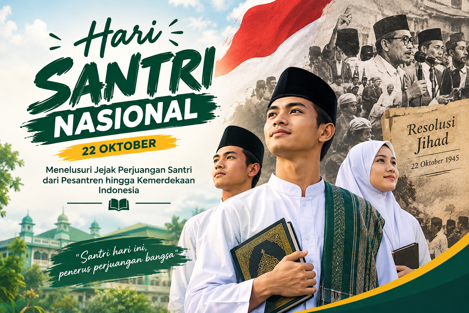 Read more about the article Menelusuri Jejak Perjuangan Santri dari Pesantren hingga Kemerdekaan Indonesia